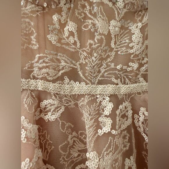 NWOT Bronx and Banco Midnight Bridal Sequin Mini Dress in White - Picture 7 of 15